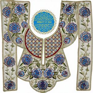 Quality Handmade Embroidered Neck <b>Patch</b> For Garment Decoration Bulk Colorful Ethnic Neckline Supplier For Kurti Manufacturers - Product Image 2