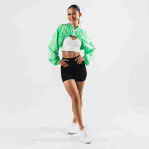 Chaqueta Corta Ligera con Capucha y Cierre para Mujer, Estilo Casual, Cortavientos, para Senderismo y Deportes al Aire Libre, Nueva Colección 2026 - Product Image 6