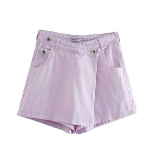 Mid <b>Waist</b> Solid Breathable Women's Casual <b>Jeans</b> Shorts Green Denim - Product Image 1