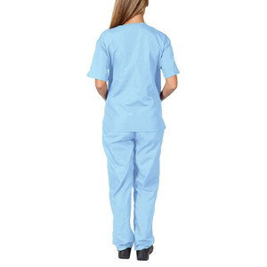 Ensemble de Blouse et Pantalon Médical pour Femme, Col en V, Manches Courtes, Uniforme d'Infirmière Doux et Respirant, Tenue Chirurgicale d'Hôpital, Vêtements pour Clinique Dentaire - Product Image 4