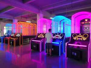 HGR Amusement Supreme Basketball Arcade Shooting Game Machine Single Player 300W <b>LED</b> Light Bar Adjustable Score Time Game Zone - Product Image 6