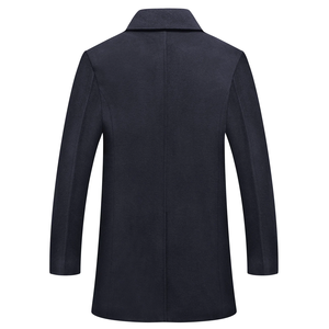 Abrigos de Invierno Largos hasta la Pantorrilla con Cuello en V, 100% Cachemira, para Mujer, con Botones de Cuerno, Transpirables, Hechos en Fábrica, con Tela de Lona - Product Image 3