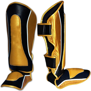 Protège-tibias et protège-pieds MMA personnalisés en gros pour le kickboxing, la boxe et le Muay Thai – Protection des jambes pour le sparring - Product Image 1