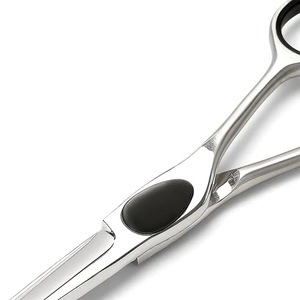 Ciseaux de barbier en acier inoxydable avec lame tranchante et manche long pour l'entretien professionnel en salon et la coupe de cheveux - Product Image 4