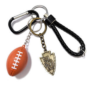 Porte-clés NFL des Steelers, 49ers, Patriots, Chiefs, Niners, badge d'équipe, Super Bowl, porte-clés pour fans de football américain, pendentif pour le jour du match, cadeau - Product Image 1