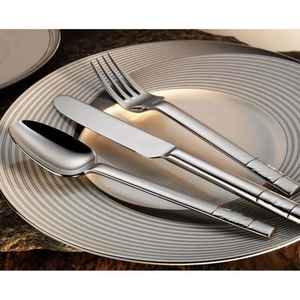 Juego de Cubiertos de Acero Inoxidable, Cubertería Plateada de Lujo, Tenedor, Cuchara, Cuchillo, Juego de Utensilios Modernos para Mesa de Comedor - Product Image 1