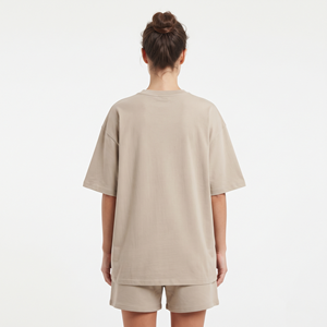 Vente en gros de tenues d'été personnalisées pour femmes, ensemble court en deux pièces, t-shirt et short personnalisés - Product Image 6