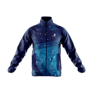 Chaqueta Cortavientos LUUK International Personalizada para Hombre, de Alta Calidad, Transpirable, con Cierre de Cremallera, Cuello Alto, Impermeable - Product Image 1