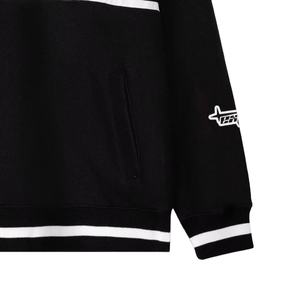 Sweat-shirt à capuche d'hiver décontracté pour hommes avec logo personnalisé en gros Col rugby sérigraphié Motif solide brodé Coupe surdimensionnée - Product Image 6