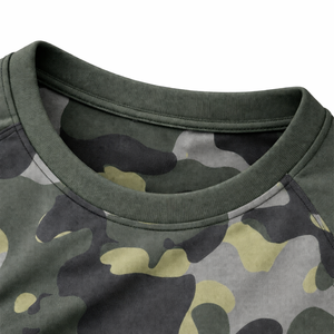 Custom Men's Long Sleeve Camouflage Gym T-Shirt Quick Dry Breathable Athletic Fitness Training Sportswear <b>Camo</b> Running <b>Top</b> - Product Image 4