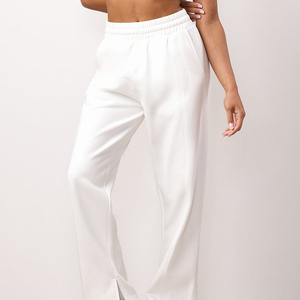 Nouveau pantalon de survêtement décontracté coupe droite pour femme 2026 avec logo personnalisé, idéal pour l'entraînement et le yoga, avec poches pour téléphone - Product Image 3