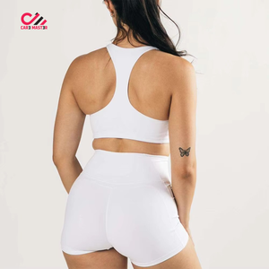 Conjunto de Yoga de Dos Piezas para Mujer con Logotipo Personalizado, Shorts de Ciclismo y Sujetador Deportivo para Gimnasio, Fitness y Entrenamiento, Ropa Deportiva Activa, Colección Verano 2026 - Product Image 5