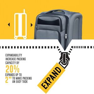 Set di 2 Valigie Grigie di Lusso, Eleganti e Leggere in Alluminio, ABS, PC e PU con Cerniera e Ruote Girevoli per Viaggi Comodi - Product Image 6