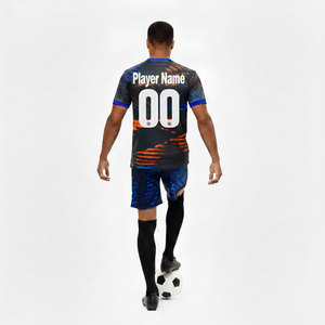 Maillots de football personnalisés par sublimation, respirants et à séchage rapide, avec nom d'équipe, pour l'entraînement des équipes - Product Image 3