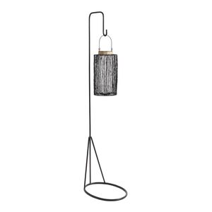 Industrial Design Metal Lantern With Floor Stand For Modern Apartment <b>Decor</b> And Stylish Candle Display - Product Image 3