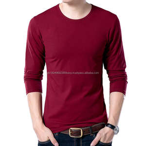 Camisetas al por Mayor 100% Algodón con Cuello Redondo, Manga Larga de Alta Calidad para Hombre, Personalizadas, Hechas con Tela Jersey - Product Image 4