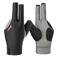 Gants de billard Elite à doigts ouverts, conception anti-friction, confort pour la main, pour billard professionnel