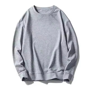 Sudadera para hombre con hombros caídos y lavado ácido, personalizable, lisa, de cuello redondo, mezcla de algodón, estilo oversize - Product Image 6