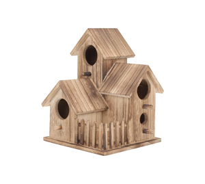 Casa para Pájaros Colgante de Madera Premium con Diseño Inspirado en una Cabaña para Atraer la Vida Silvestre - Product Image 6