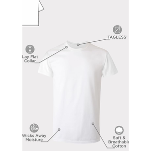 เสื้อยืดคอกลมแขนสั้นผู้ชาย ระบายอากาศได้ดี เป็นมิตรกับสิ่งแวดล้อม ผลิตจากโพลีเอสเตอร์ 100%  ย้อมสีพื้นแบบดิจิตอล  ถักทอ น้ำหนัก 120 กรัม  เสื้อเปล่าสำหรับใส่ลำลอง - Product Image 2