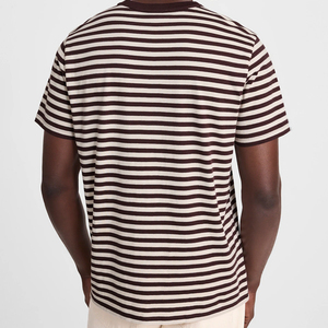 Short Sleeve Men's T-shirt Striped <b>Tshirts</b> Top <b>Summer</b> Crewneck Tee Organic Cotton t Shirt Sustainable T-shirts - Product Image 3