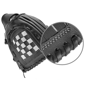 Gant de baseball professionnel noir pour droitier, style standard, durable, léger, équipement d'entraînement, sangle unie - Product Image 3