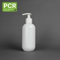 Bouteille vide en plastique PP Boston 275 ml 100 % PCR écologique avec pompe pulvérisatrice pour shampoing, lotion, soins de la peau, masque facial, sérum, impression sérigraphique