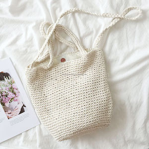 Luxurious Crochet <b>Bag</b> <b>Summer</b> Comfy Women Handmade Crochet <b>Bag</b> for Shopping & Fashion Crochet Rope <b>Bag</b> on Wholesale - Product Image 2