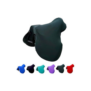 Housse de selle de cheval en nylon violet avec bordure à carreaux, protection imperméable - Product Image 4