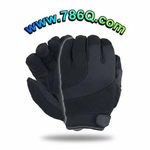 Gants d'extérieur avec paumes Keevlaar (noir) Gants tactiques anti-coupure Gants résistants aux aiguilles - Product Image 1