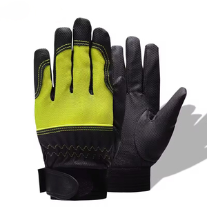 <b>Best</b> Quality Leather Heavy Duty Mechanic <b>Work</b> <b>Gloves</b> <b>Anti</b> Impact Shockproof <b>Anti</b> <b>Vibration</b> Safety Working Mechanical <b>Gloves</b> - Product Image 2