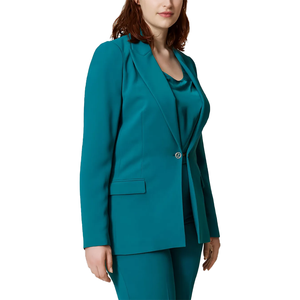 Blazer personnalisé pour femme, couleur unie, à bouton unique, pour le bureau, formel, pour les sororités, fabricant OEM, vente en gros de blazers - Product Image 3