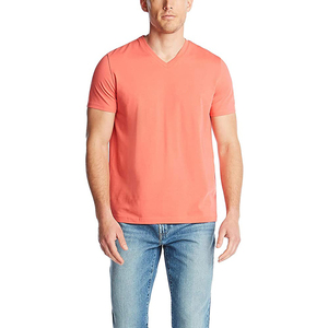 เสื้อยืดผู้ชายดีไซน์ใหม่ ผ้าฝ้ายถัก 100% สไตล์ลำลอง สตรีทแวร์ ฮิปฮอป ไซส์ใหญ่ คอวี ล้างสีแบบแอซิด ระบายอากาศ แห้งเร็ว - Product Image 2