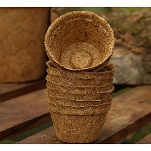 Natural Coconut Coir Nursery Pot Eco Friendly Plant <b>Container</b> for Seedlings Gardening and Commercial Growing Supply - Product Image 1