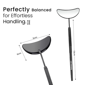 High Quality Stainless Steel Half Moon Eyelash <b>Mirror</b> for Professional Beauty Salon Lash <b>Mirror</b> by Lashes by Bahasa Pro - Product Image 2