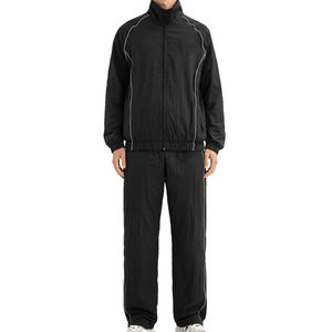Chaqueta Deportiva de 2 Piezas para Hombre, Diseño 2026, Cortavientos, Impermeable, con Capucha, para Entrenamiento de Invierno, Premium, Color Sólido - Product Image 3