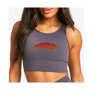 Sujetador Deportivo para Mujer, Personalizado, a Precio Económico, Tallas Grandes, Reversible, con Logotipo Frontal, Ecológico, Transpirable, Soporte Medio, para Gimnasio - Product Image 1