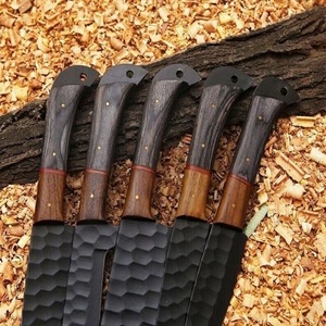 Handmade Black Forged Stainless Steel Five-piece Kitchen Chef <b>Knife</b> <b>Set</b> Ambidextrous Wooden Handles Professional Luxury <b>Knives</b> - Product Image 3