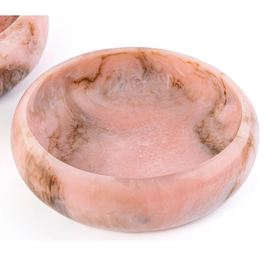 Vente en gros usine : Bols de service en résine, plateaux en résine à texture marbrée élégante, bols à fruits, vaisselle, bol mélangeur à salade haut de gamme - Product Image 1