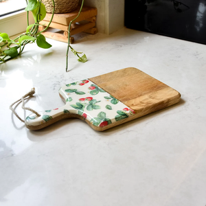 Planche à découper rectangulaire FAIZA CRAFT en bois d'acacia et résine époxy, écologique, résistante au lave-vaisselle, épaisseur personnalisable - Product Image 4