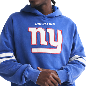 Sweat à capuche unisexe personnalisé bleu roi style universitaire avec manches patchwork, logo sportif, streetwear, fabrication OEM, marque privée, vente en gros - Product Image 6