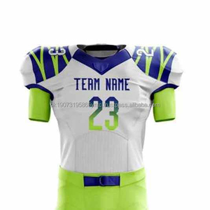 Uniforme de Fútbol Americano Personalizado 100% Poliéster, Transpirable y Ligero, Uniforme de Fútbol Americano de Manga Corta para Hombre, Talla Grande - Product Image 2