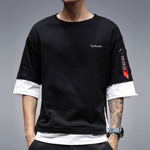 T-shirt Homme Personnalisé 100% Coton 300 GSM Épais Coupe Boxy Épaules Tombantes Col Rond Oversize Streetwear - Product Image 2