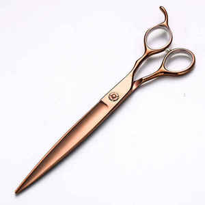 กรรไกรตัดขนสัตว์เลี้ยงแบบมืออาชีพ กรรไกรตัดขนสุนัข ใบมีดตรง สแตนเลส - Product Image 1