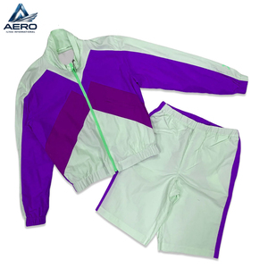Casual Hip-Hop Newest Easy To Wear Machine Washable Best Supplier Wholesale Rate Comfortable Windbreaker Short <b>Sets</b> - Product Image 2