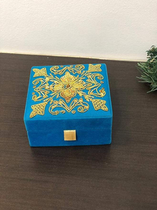 Handmade Velvet Engraved Jewelry Box Magnetic Snap Butterfly Shape Luxury Gift Storage <b>Case</b> by whimsy art craft - Product Image 4
