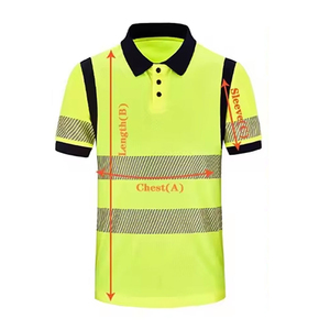 เสื้อโปโลผู้ชายแบบสะท้อนแสงสำหรับงานกลางแจ้ง ระบายอากาศได้ดี เสื้อโปโลนิรภัยสำหรับคนงาน เสื้อป้องกันสำหรับคนงาน - Product Image 6