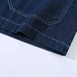Chemise à manches courtes en denim bleu pour homme, coupe classique, style décontracté, légère, séchage rapide, idéale pour le quotidien - Product Image 5