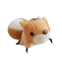 Porte-clés en peluche écureuil à grande queue mignon, jouet pour enfants, ornement pour bracelet de montre et décoration de vélo, cadeau pour sac à dos, vente en gros
