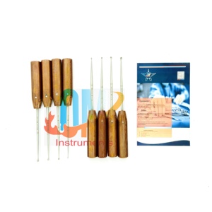 OldMed Instruments TUFNOL Handle Set de 8 piezas Volkmann Bone Curette para cirugía ortopédica espinal Suministro de atención médica - Product Image 1